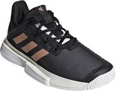 adidas Performance Solematch Bounce W Tennisschoenen Vrouwen zwart 38