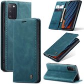 Caseme Samsung Galaxy A03s Retro Wallet Case - Blue