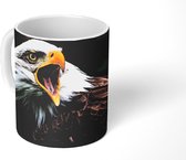 Mok - Een krijsende Amerikaanse zeearend - 350 ML - Beker