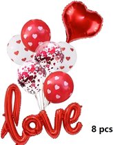 Feest Versiering Hart-Love Set Folieballonnen, Hellium ballonnen- Feest- Marriage| huwelijk| Valentijnsdag