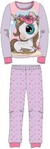 Eenhoorn pyjama - 100% katoen - Unicorn pyjamaset - paars - maat 92