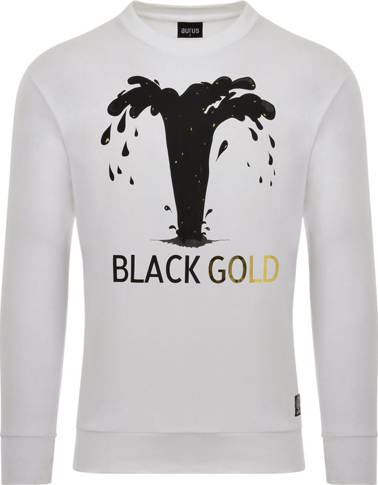 AURUS | Sweater heren | Black Gold - Maat M