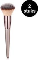 Luxe Make-up Kwast - Blush Kwast - Brush - Cosmetica - Beauty - Premium kwaliteit! - 2 stuks