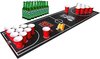 Afbeelding van het spelletje Drank-spellen.nl Beerpong Set - Bierpong - Incl. 4x Beerpongballen & 24x Red Cups - met Tafelkleed Beerpong Tafel
