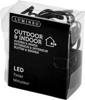Lumineo Timer LED 500 cm - Verlengsnoer - Kerstverlichting - Kerstversiering