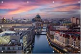 Panoramisch uitzicht op de oude binnenstad van Berlijn - Foto op Tuinposter - 60 x 40 cm