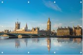 Big Ben en het Westminster parlement in zomers Londen - Foto op Tuinposter - 150 x 100 cm