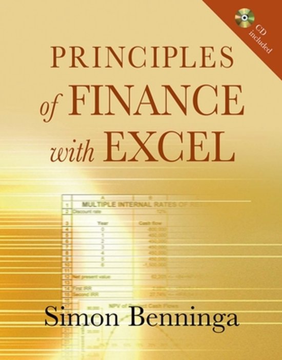 Principles Of Finance With Excel 9780195301502 Simon Benninga