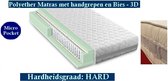 1-Persoons Matras - POCKET Polyether SG30 7 ZONE 21 CM - 3D - Met handgrepen en Biez  - Stevig ligcomfort - 80x210/21