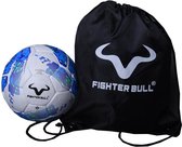 Fighter Bull blauw voetbal met gratis tasje