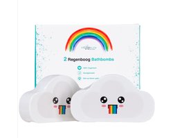 foto van ProblemSolvers unieke natuurlijke regenboog bruisballen - 2 stuks - Vegan