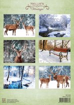 Nellie's Choice Decoupage knipvel Winter scenes NEVI098 A4 (10 pcs/pkg)