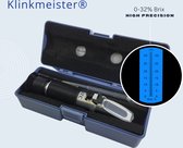 Klinkmeister® Refractometer 0-32 Brix voor o.a.  wort - most - biestkwaliteit