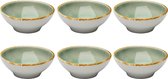 Q Authentic Aqua Schaaltje - Ø10x(H)4cm - Set van 12