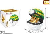 Pikachu Pokeball / blocks - Pokemon - 468 Stuks Pikachu Pokeball - Mini Bouwstenen - 3D Puzzel - Nano block
