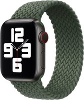 Geschikt voor Apple Watch Bandje 42/44/45mm - Nylon Solo - Groen XS