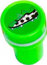 stempel voetbaltroffee junior 4 x 2,5 cm groen