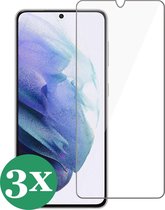Samsung Galaxy S21 FE Screenprotector Glas Beschermglas Screen Protector - 3 Stuks