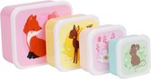lunchset Bosvriendjes junior PE 4-delig