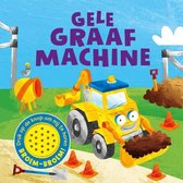 kinderboek Gele graafmachine 18,2 cm