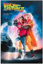 Retour vers le futur II - affiche - Film - Hollywood - DeLorean - 61 x 91,5 cm