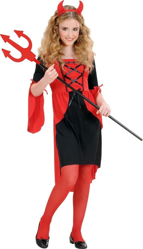 Halloween duivel kostuum voor meisjes - Verkleedkleding - 110/116 | bol.com