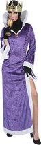 Funny Fashion -Giftige Venijnige Koningin - Vrouw - paars - Maat 44-46 - Carnavalskleding - Verkleedkleding