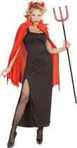Widmann - Duivel Kostuum - Markiezin Duivelse Dame - Vrouw - rood,zwart - Large - Halloween - Verkleedkleding