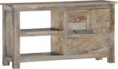 Tv meubel 110x30x55 cm massief mangohout