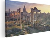 Artaza Canvas Schilderij Romeins Architectuur in Rome, Italië - 120x60 - Groot - Foto Op Canvas - Canvas Print