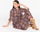LOLALIZA Maxi jurk met paisley print - Zwart - Maat 36