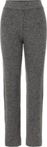 Pieces Broek Pcfiji Hw Knit Ankle Pants 17115679 Dark Grey Dames Maat - XS