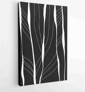 Canvas schilderij - Abstract organic shape Art design for poster, print, cover, wallpaper, Minimal and natural wall art. Vector illustration. 1 -    – 1834428154 - 50*40 Vertical