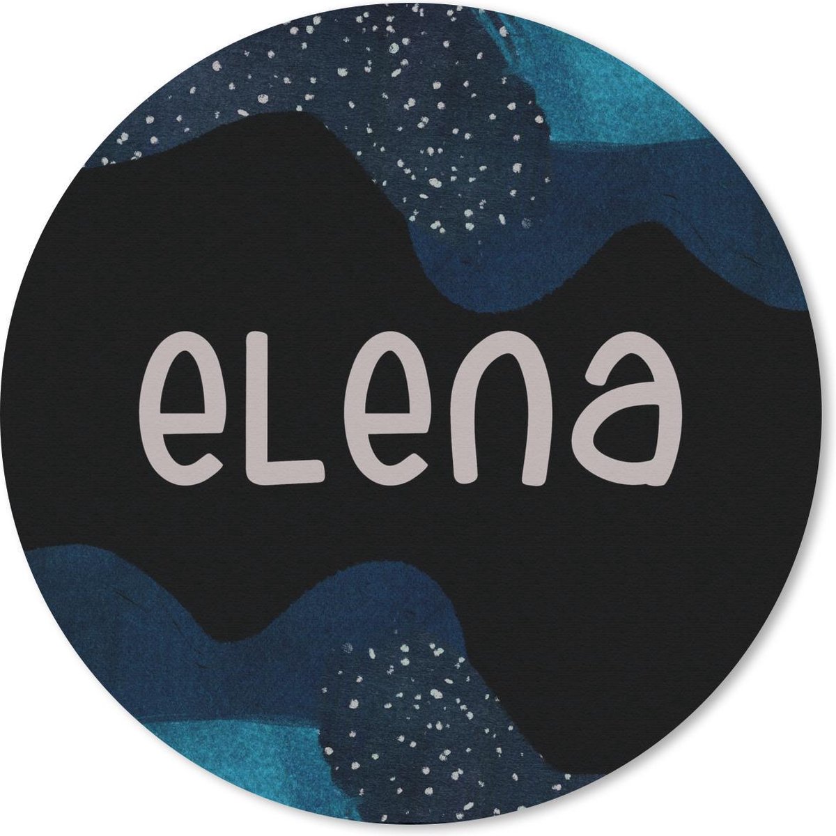 Muismat rond 30x30 cm - Mousepad Elena - Pastel - Meisje - Ronde muismatten