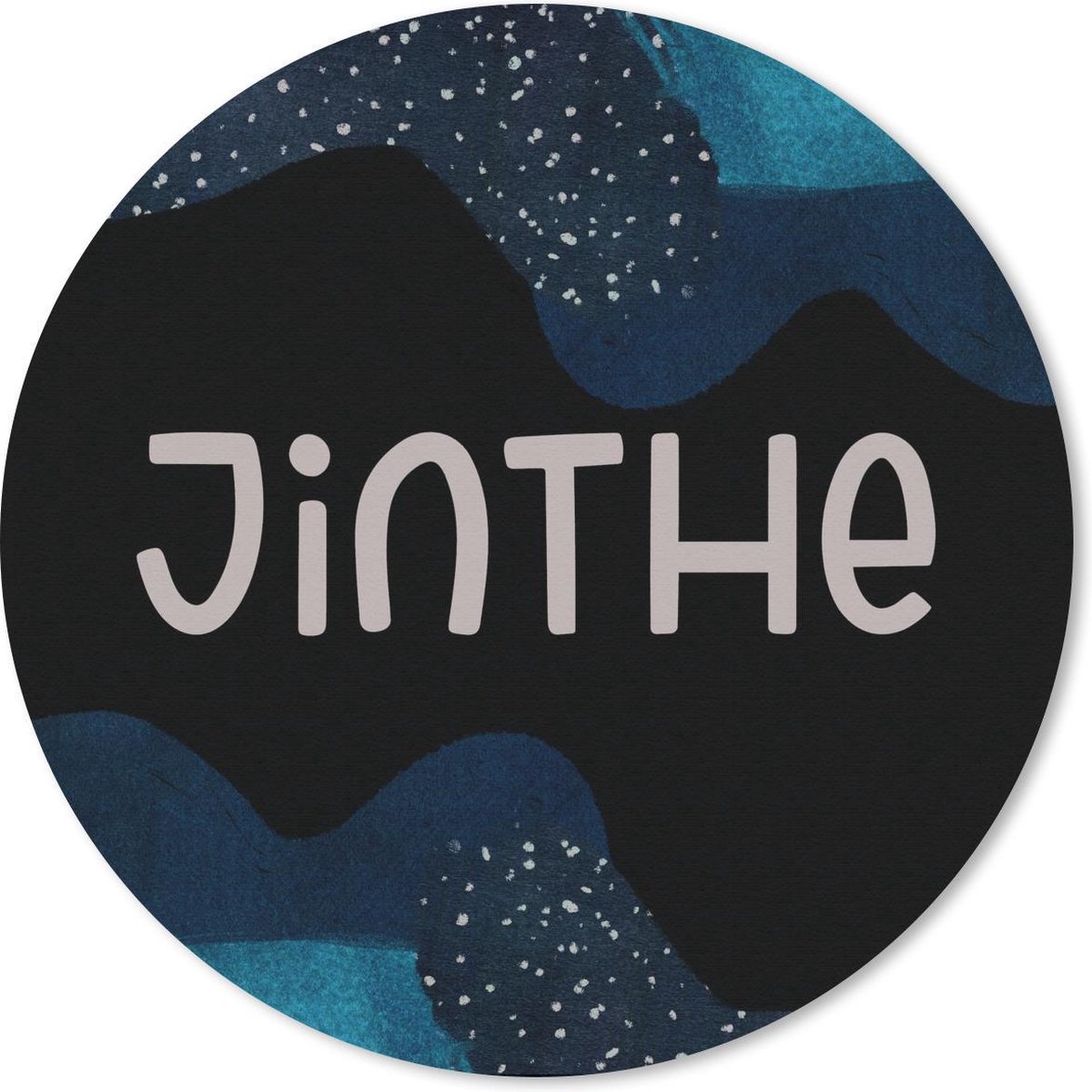 Muismat rond 30x30 cm - Mousepad Jinthe - Pastel - Meisje - Ronde muismatten