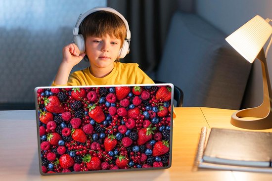 Sticker ordinateur portable - 14 pouces - Fruit - Forêt - Fraise