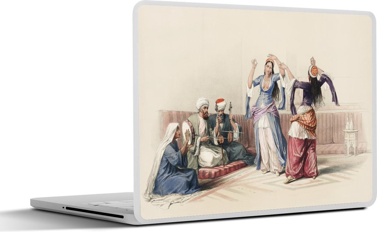 Laptop sticker - 17.3 inch - Dancing girls at Cairo - David Roberts - 40x30cm - Laptopstickers - Laptop skin - Cover