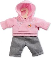 poppenkleding joggingpak roze 35-45 cm