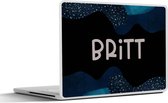 Laptop sticker - 11.6 inch - Britt - Pastel - Meisje - 30x21cm - Laptopstickers - Laptop skin - Cover