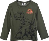 Jurassic World - longsleeve - jongens - 100% Jersey katoen - Groen - maat 122/128