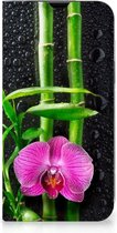 Hoesje iPhone 13 Wallet Bookcase Orchidee