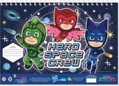 tekenblok PJ Masks 33 x 23 cm donkerblauw 3-delig