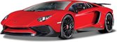 schaalmodel Lamborghini Aventador LP-SV 1:24 rood