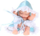 babypop Cute in bal 10 cm jongetje blauw 3-delig