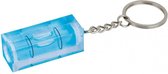 sleutelhanger waterpas 4 cm blauw