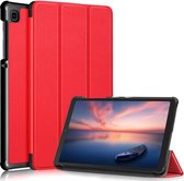 3-Vouw sleepcover hoes - Geschikt voor Samsung Galaxy Tab A7 Lite - Rood