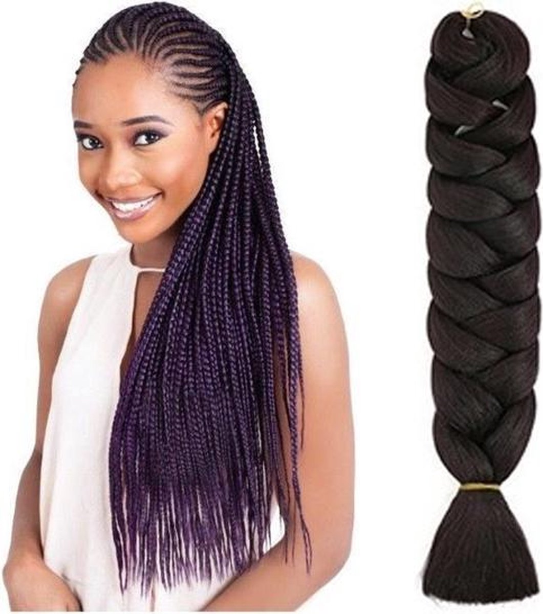 X-Pression Ultra Braid Premium - Vlechthaar Donkerbruin - Darkbrown - Synthetisch haar