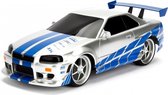 RC auto Fast & Furious Nissan Skyline GTR 1:16 zilver