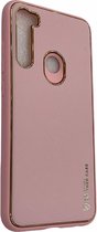 ZKl Telecom Telefoonhoesje - Back Cover - Geschikt Voor Xiaomi Redmi Note 8 - Roze En Goud