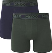 Mexx Boxers 2-pack Navy/groen - Mannen - Maat S
